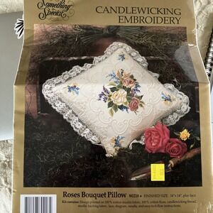 Candlewicking Embroidery 'Roses Bouquet" Candamar Designs